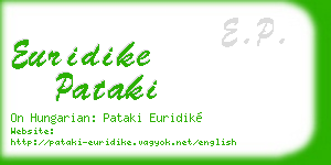 euridike pataki business card