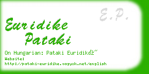 euridike pataki business card